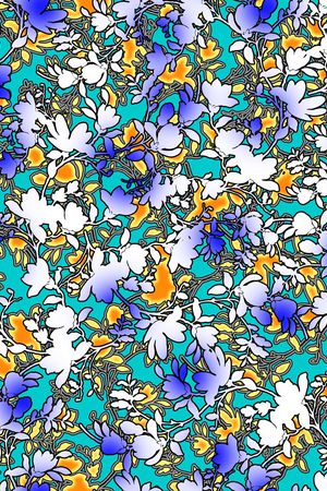 传统★花朵图案印花华亿平台图片