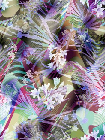 286395-多彩花卉花朵组合