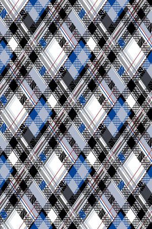 几何线条印花华亿平台图片