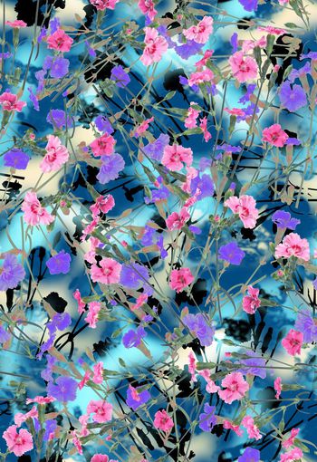 286589-多彩花卉花朵组合