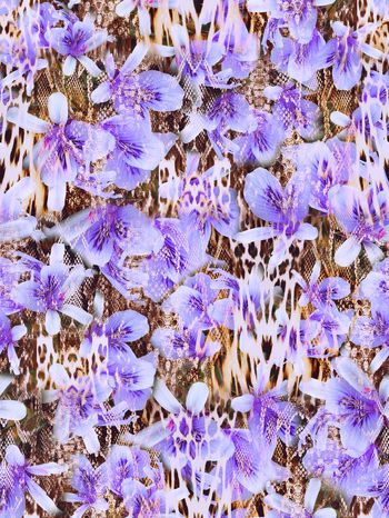 286597-动物纹花卉花朵组合