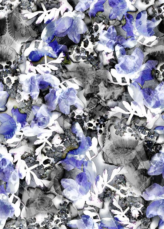 手绘水彩印花华亿平台图片