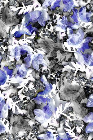 手绘水彩印花华亿平台图片