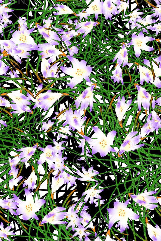 手绘水彩印花华亿平台图片