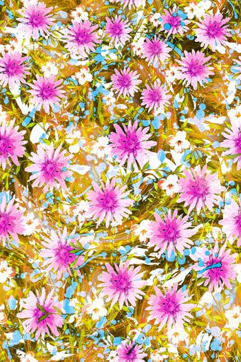 286941-多彩花卉花朵组合