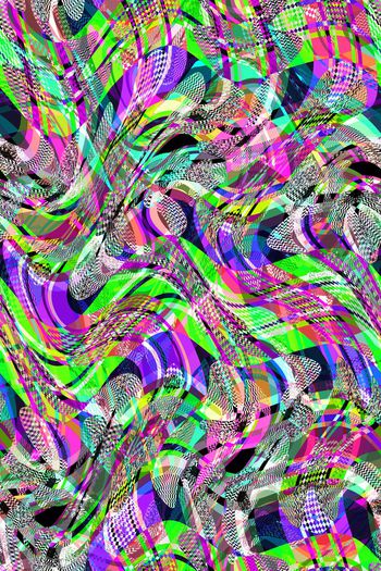 287099-多彩抽象小几何格纹拼接