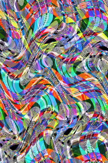 287100-多彩抽象小几何格纹拼接