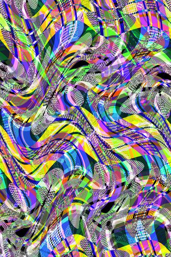 287101-多彩抽象小几何格纹拼接