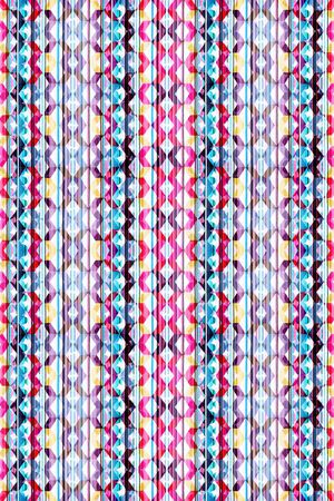 几何格纹印花华亿平台图片