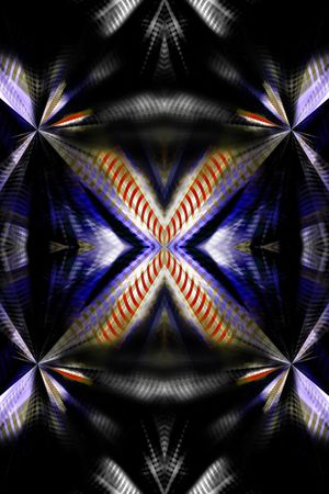 几何线条印花华亿平台图片