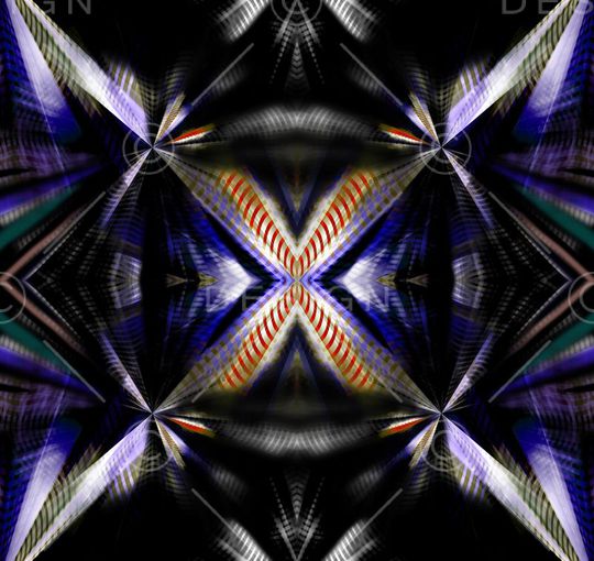 几何线条印花华亿平台图片