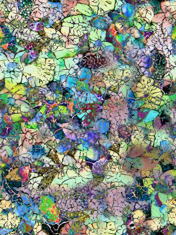 287387-多彩抽象花卉