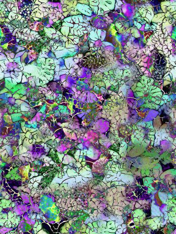 287388-多彩抽象花卉