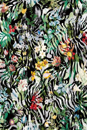 手绘水彩印花华亿平台图片