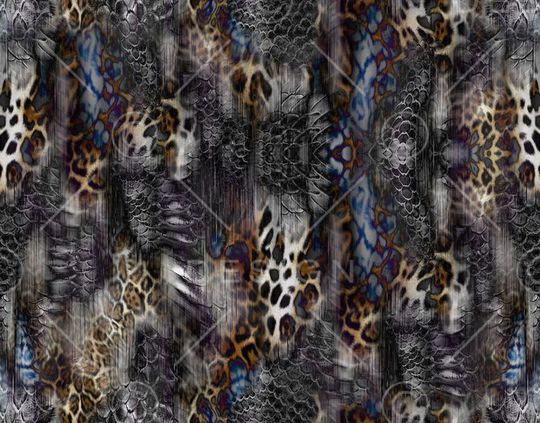 豹纹印花华亿平台图片