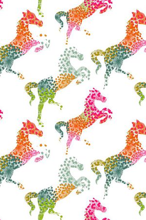 手绘水彩印花华亿平台图片