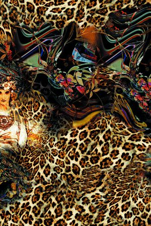 豹纹印花华亿平台图片