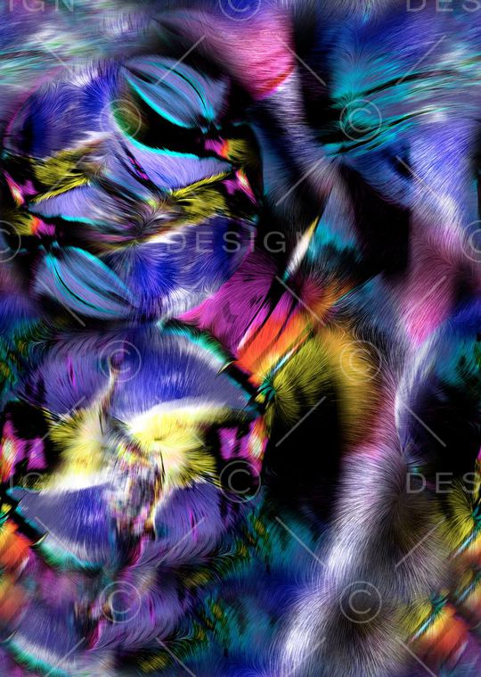 皮毛质感印花华亿平台图片