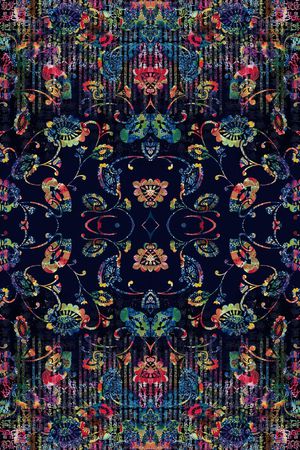 手绘水彩印花华亿平台图片