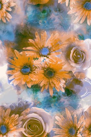 花卉印花华亿平台图片