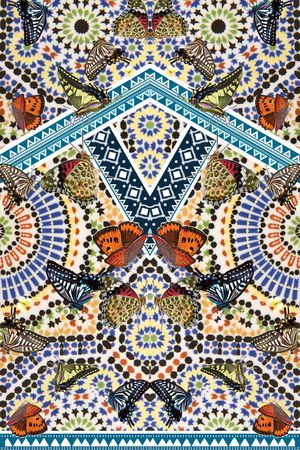 手绘水彩印花华亿平台图片