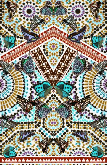 288179-民族风几何对称蝴蝶定位印花