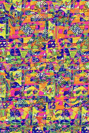 抽象印花华亿平台图片