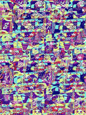 288183-童装运动色彩童趣抽象几何印花