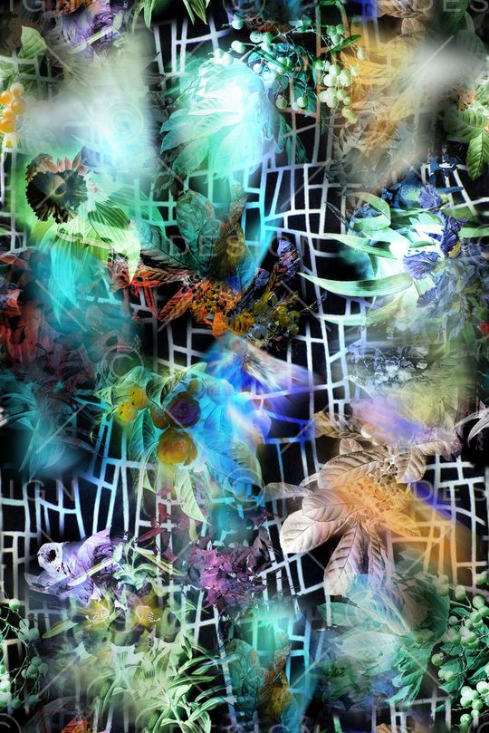 植物印花华亿平台图片