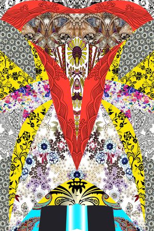 佩斯利涡旋纹印花华亿平台图片