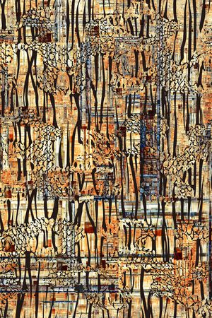 动物条纹印花华亿平台图片