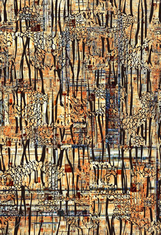 动物条纹印花华亿平台图片