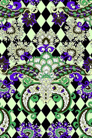 手绘水彩印花华亿平台图片