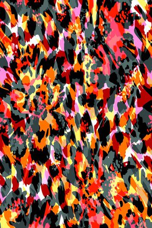 豹纹印花华亿平台图片