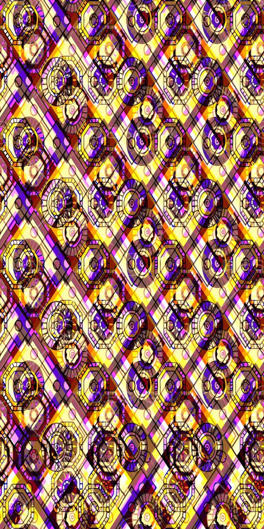 几何菱格印花华亿平台图片