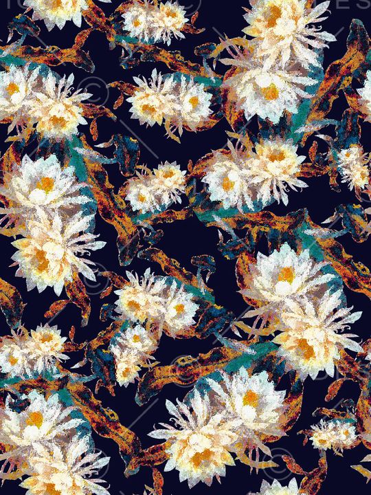 手绘水彩印花华亿平台图片