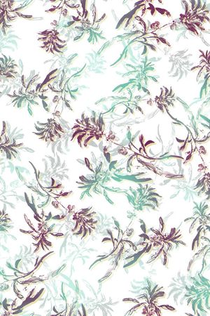 手绘水彩印花华亿平台图片