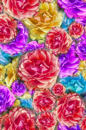 手绘水彩印花华亿平台图片