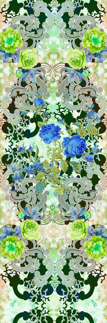 288897-中国风古典青花瓷花卉龙纹家纺