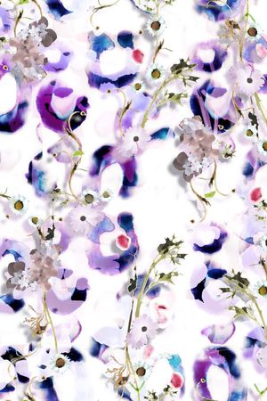 手绘水彩印花华亿平台图片