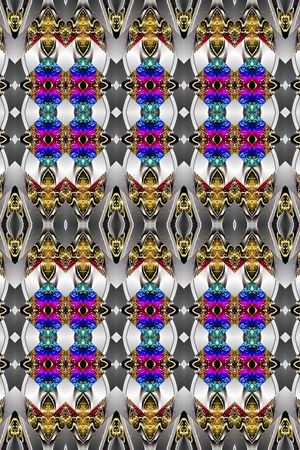 几何图形印花华亿平台图片