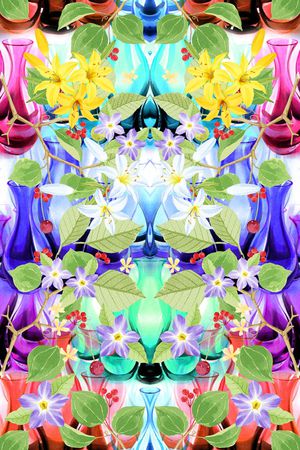 手绘水彩印花华亿平台图片