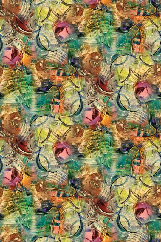 手绘水彩印花华亿平台图片