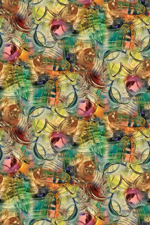 手绘水彩印花华亿平台图片