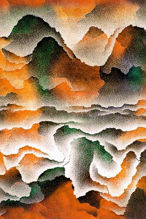 手绘水彩印花华亿平台图片