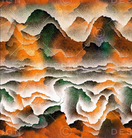 手绘水彩印花华亿平台图片