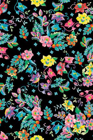 手绘水彩印花华亿平台图片