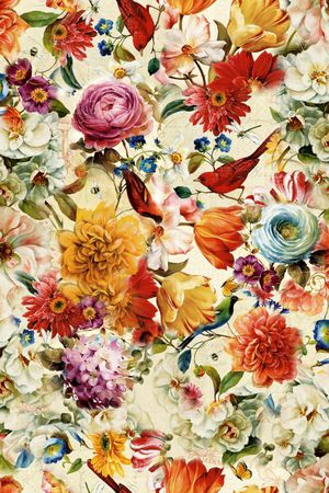 手绘水彩印花华亿平台图片