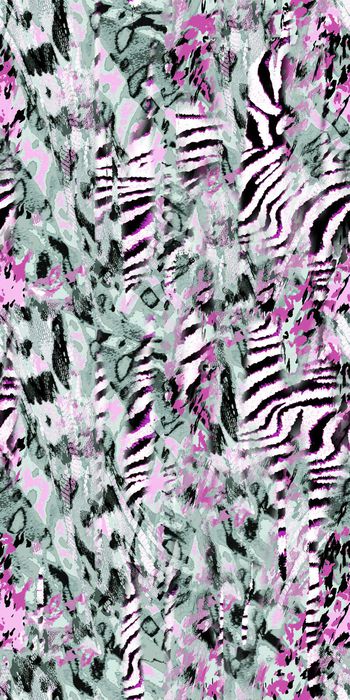 290007-动物纹拼贴数码豹纹y1402001