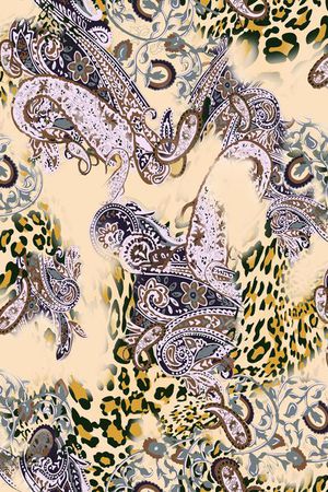 佩斯利涡旋纹印花华亿平台图片